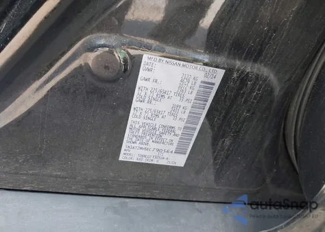 2014 Nissan Rogue Sv z USA, uszkodzony, nr VIN 5N1AT2MV6EC790564